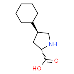ChemSpider 2D Image | (4S)-4-Cyclohexyl-L-proline | C11H19NO2