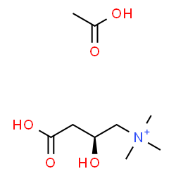ChemSpider 2D Image | acetic acid; [(2S)-2,4-dihydroxy-4-oxo-butyl]-trimethyl-ammonium | C9H20NO5
