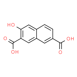 ChemSpider 2D Image | 3-Hydroxy-2,7-naphthalenedicarboxylic acid | C12H8O5
