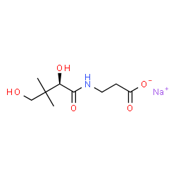ChemSpider 2D Image | Sodium D-Pantothenate | C9H16NNaO5