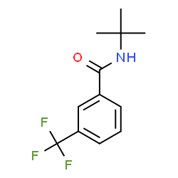 ChemSpider 2D Image | N-(2-Methyl-2-propanyl)-3-(trifluoromethyl)benzamide | C12H14F3NO