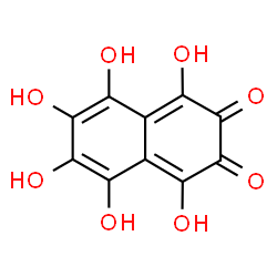 ChemSpider 2D Image | Hexahydroxy-2,3-naphthalenedione | C10H6O8