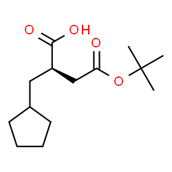 ChemSpider 2D Image | (R)-4-(tert-Butoxy)-2-(cyclopentylmethyl)-4-oxobutanoic acid | C14H24O4