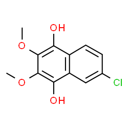 ChemSpider 2D Image | 6-Chloro-2,3-dimethoxy-1,4-naphthalenediol | C12H11ClO4