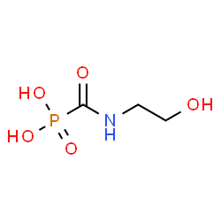 ChemSpider 2D Image | Phosphonic acid, [[(2-hydroxyethyl)amino]carbonyl]- | C3H8NO5P