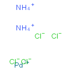 ChemSpider 2D Image | Ammonium palladium(2+) chloride (2:1:4) | H8Cl4N2Pd