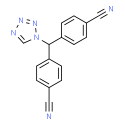 ChemSpider 2D Image | 4,4'-(1H-Tetrazol-1-ylmethylene)dibenzonitrile | C16H10N6