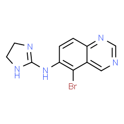 ChemSpider 2D Image | 5-Bromo-N-(4,5-dihydro-1H-imidazol-2-yl)-6-quinazolinamine | C11H10BrN5