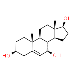 ChemSpider 2D Image | (3beta,7beta,17beta)-Androst-5-ene-3,7,17-triol | C19H30O3