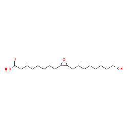 ChemSpider 2D Image | 9,10-epoxy-18-hydroxyoctadecanoic acid | C18H34O4