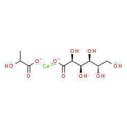 ChemSpider 2D Image | Calcium L-gluconate 2-hydroxypropanoate (1:1:1) | C9H16CaO10