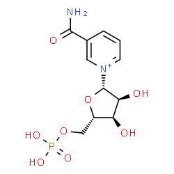 ChemSpider 2D Image | 3-Carbamoyl-1-(5-O-phosphono-beta-L-ribofuranosyl)pyridinium | C11H16N2O8P