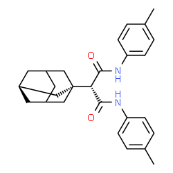 ChemSpider 2D Image | 2-[(1R,3r)-Adamantan-1-yl]-N,N'-bis(4-methylphenyl)malonamide | C27H32N2O2