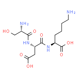 ChemSpider 2D Image | L-Seryl-L-alpha-aspartyl-L-lysine | C13H24N4O7