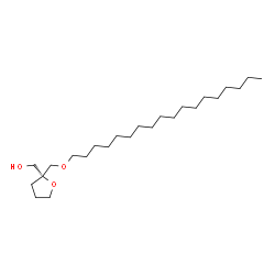ChemSpider 2D Image | {(2R)-2-[(Octadecyloxy)methyl]tetrahydro-2-furanyl}methanol | C24H48O3