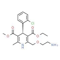 ChemSpider 2D Image | Levamlodipine | C20H25ClN2O5