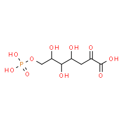 ChemSpider 2D Image | 4,5,6-Trihydroxy-2-oxo-7-(phosphonooxy)heptanoic acid | C7H13O10P
