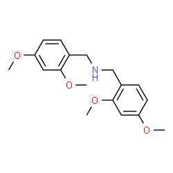 ChemSpider 2D Image | bis[(2,4-dimethoxyphenyl)methyl]amine | C18H23NO4