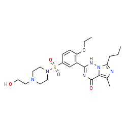 ChemSpider 2D Image | HYDROXYVARDENAFIL | C23H32N6O5S