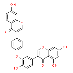 ChemSpider 2D Image | 5,7-Dihydroxy-3-{4-hydroxy-3-[4-(7-hydroxy-4-oxo-4H-chromen-3-yl)phenoxy]phenyl}-4H-chromen-4-one | C30H18O9