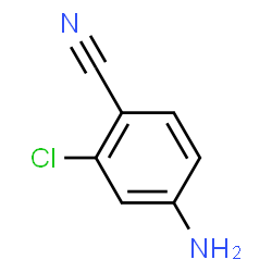 ChemSpider 2D Image | 3-Chloro-4-cyanoaniline | C7H5ClN2