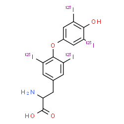 ChemSpider 2D Image | THYROXINE I-125 | C15H11125I4NO4