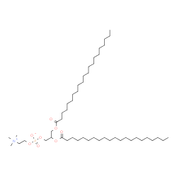 ChemSpider 2D Image | 2,3-Bis(henicosanoyloxy)propyl 2-(trimethylammonio)ethyl phosphate | C50H100NO8P