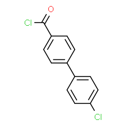 ChemSpider 2D Image | 4'-Chloro-4-biphenylcarbonyl chloride | C13H8Cl2O
