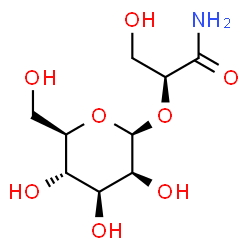 ChemSpider 2D Image | (2S)-3-Hydroxy-2-(beta-D-mannopyranosyloxy)propanamide | C9H17NO8