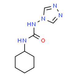 ChemSpider 2D Image | 1-Cyclohexyl-3-(4H-1,2,4-triazol-4-yl)urea | C9H15N5O