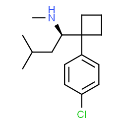 ChemSpider 2D Image | (R)-(+)-Desmethylsibutramine | C16H24ClN