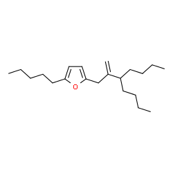 ChemSpider 2D Image | 2-(3-Butyl-2-methyleneheptyl)-5-pentylfuran | C21H36O