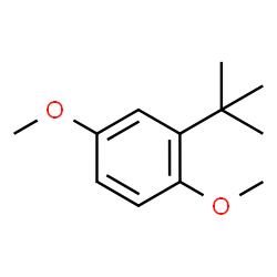 ChemSpider 2D Image | 1,4-Dimethoxy-2-tert-butylbenzene | C12H18O2