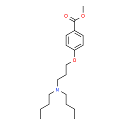 ChemSpider 2D Image | Methyl 4-[3-(dibutylamino)propoxy]benzoate | C19H31NO3