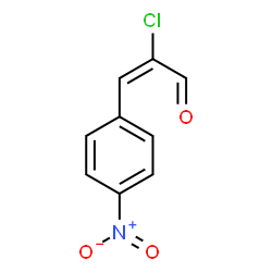 ChemSpider 2D Image | (2E)-2-Chloro-3-(4-nitrophenyl)acrylaldehyde | C9H6ClNO3
