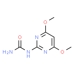 ChemSpider 2D Image | 4,6-DIMETHOXY-2-PYRIMIDINYL UREA | C7H10N4O3