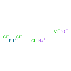 ChemSpider 2D Image | Palladium(2+) sodium chloride (1:2:4) | Cl4Na2Pd