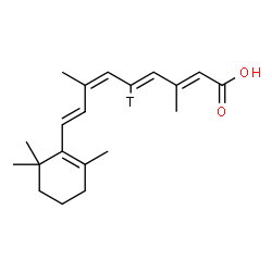 ChemSpider 2D Image | (9cis)-(11-~3~H)Retinoic acid | C20H27TO2