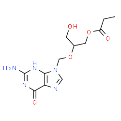 ChemSpider 2D Image | Ganciclovir Monopropionate | C12H17N5O5