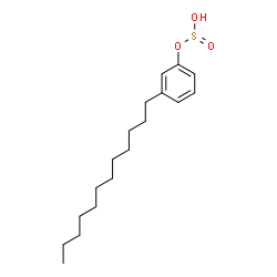ChemSpider 2D Image | 3-Dodecylphenyl hydrogen sulfite | C18H30O3S