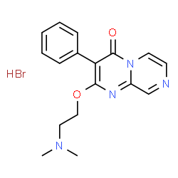 ChemSpider 2D Image | 2-[2-(Dimethylamino)ethoxy]-3-phenyl-4H-pyrazino[1,2-a]pyrimidin-4-one hydrobromide (1:1) | C17H19BrN4O2