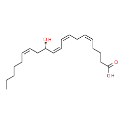 ChemSpider 2D Image | (5Z,8Z,10Z,12S,14Z)-12-Hydroxy-5,8,10,14-icosatetraenoic acid | C20H32O3