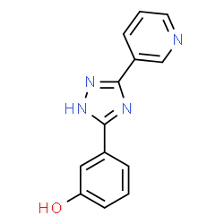 ChemSpider 2D Image | 3-[3-(3-Pyridinyl)-1H-1,2,4-triazol-5-yl]phenol | C13H10N4O