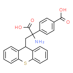 ChemSpider 2D Image | 4-[1-Amino-1-carboxy-2-(9H-thioxanthen-9-yl)ethyl]benzoic acid | C23H19NO4S