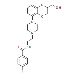 ChemSpider 2D Image | flesinoxan | C22H26FN3O4