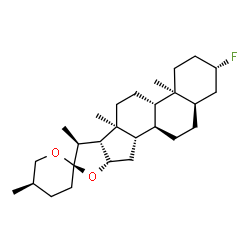 ChemSpider 2D Image | (3beta,5beta,25R)-3-Fluorospirostan | C27H43FO2