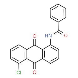 ChemSpider 2D Image | N-(5-chloro-9,10-dihydro-9,10-dioxo-1-anthryl)benzamide | C21H12ClNO3