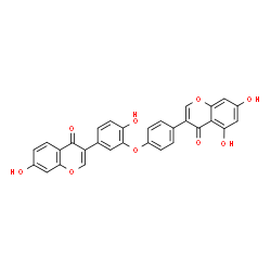 ChemSpider 2D Image | 5,7-Dihydroxy-3-{4-[2-hydroxy-5-(7-hydroxy-4-oxo-4H-chromen-3-yl)phenoxy]phenyl}-4H-chromen-4-one | C30H18O9