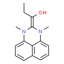 ChemSpider 2D Image | 1-(1,3-Dimethyl-1H-perimidin-2(3H)-ylidene)-1-propanol | C16H18N2O