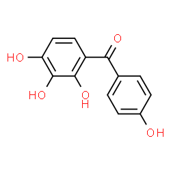 ChemSpider 2D Image | 2,3,4,4'-Tetrahydroxybenzophenone | C13H10O5
